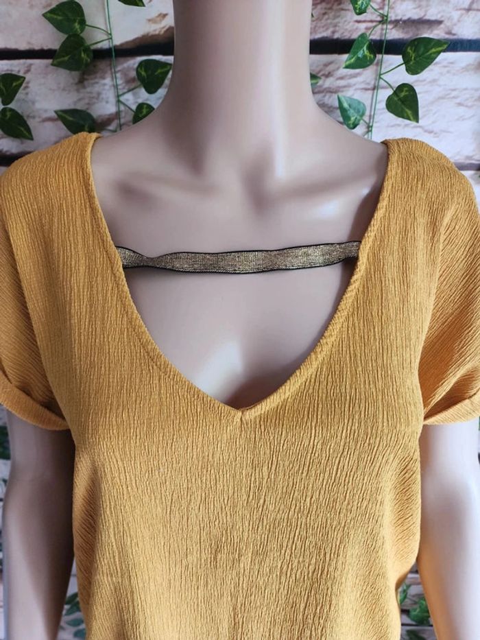 🌸Blouse Jaune MC Promod Taille 42🌸 - photo numéro 2