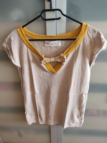 T-shirt en lin fin femme taille S / M  Suncoo