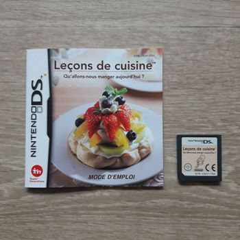 Jeu + notice  leçons de cuisine Nintendo DS