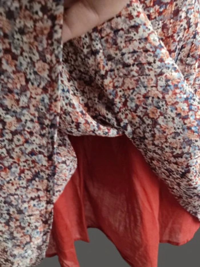 Robe Candice doublée imprimé fleurs étiquetée 49.90€ - photo numéro 3