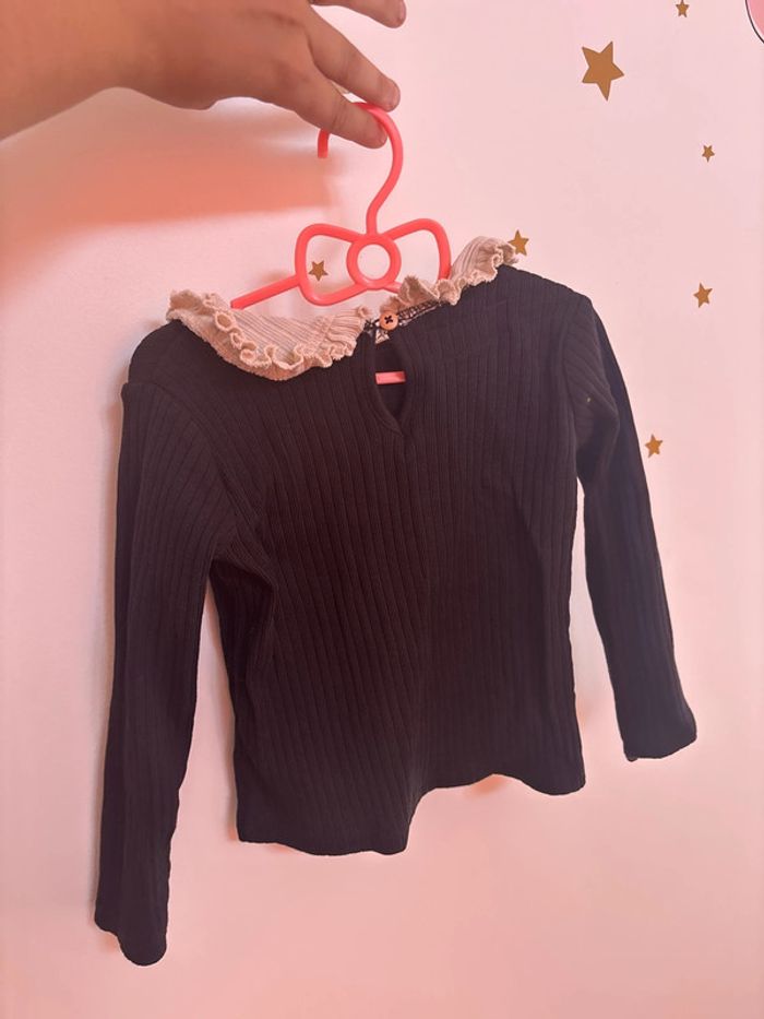 T-shirt manches longues Zara fille 3 ans - photo numéro 2