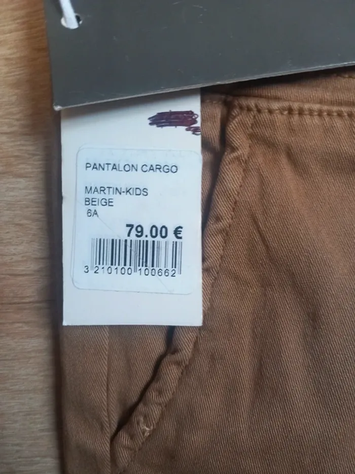 Pantalon cargo camel Christian Lacroix neuf - photo numéro 4