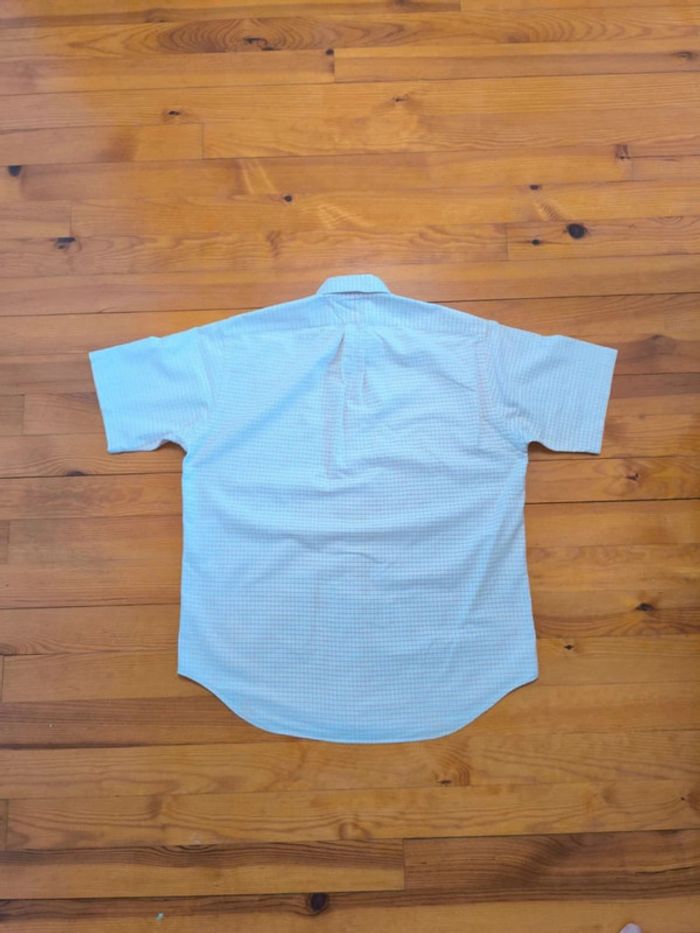 Chemisette à carreaux - Ralph Lauren - Blake - Logo brodé premium - Blanc, orange - Taille M - photo numéro 4