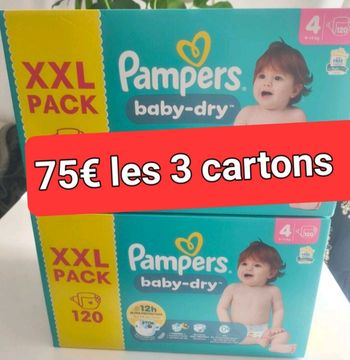 Pampers grand cartons