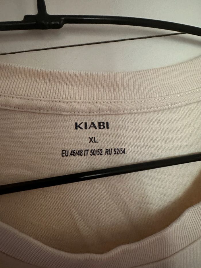 Tee shirt blanc/beige - Self care - photo numéro 3