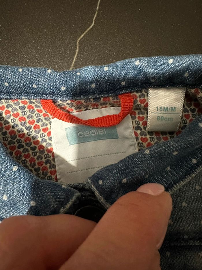 Veste en jean effet délavé - photo numéro 4