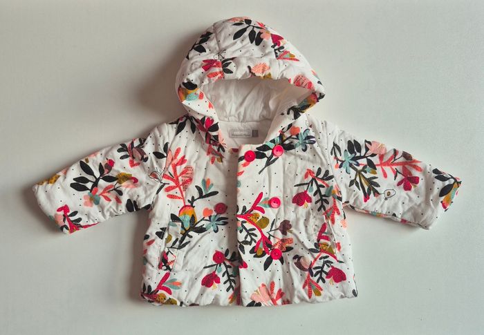 Veste / manteau Catimini 3 mois – imprimé floral – excellent état