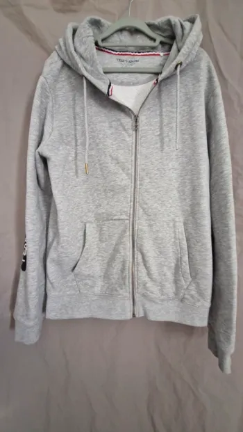 Veste capuche  teddy smith à fermeture gris homme taille L