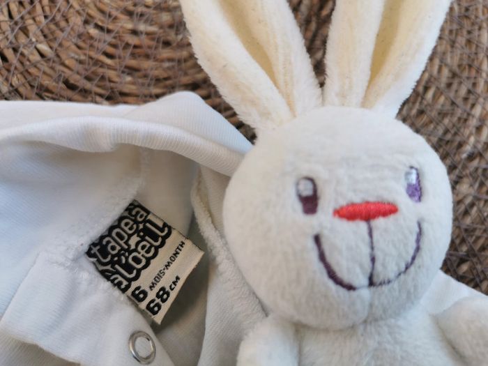 Tee-shirt col roulé 👣 lot de 2, blanc, tape à l'œil, 6mois - photo numéro 14