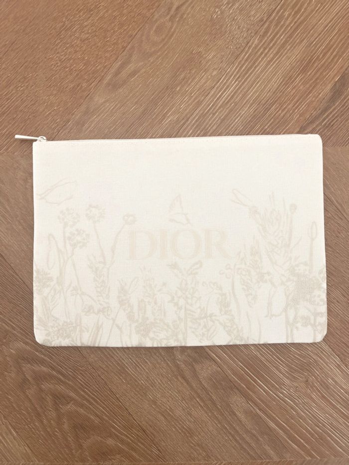 🌟 Pochette, trousse Dior neuf beige à motifs avec emballage - photo numéro 4