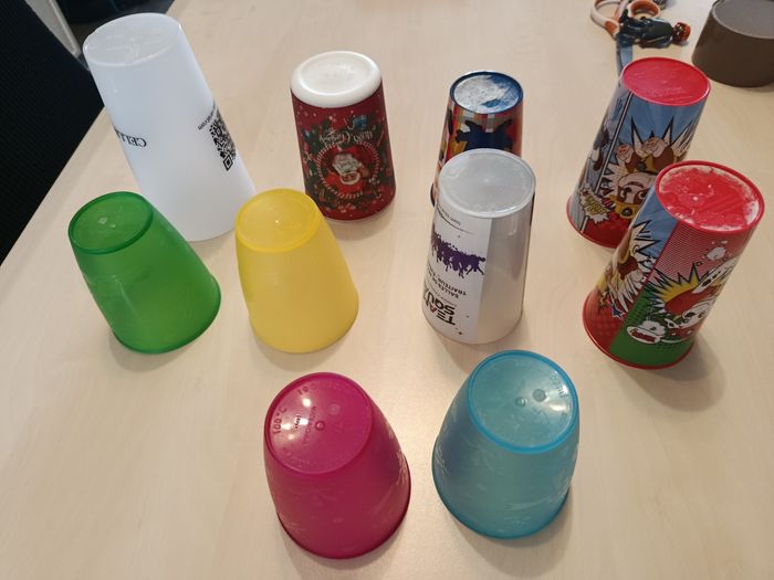 Lots verre en plastique enfants