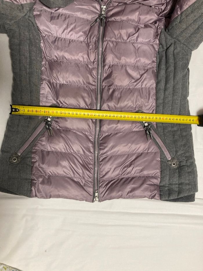 Veste matelassée Cecil , coloris prune et gris. - photo numéro 8