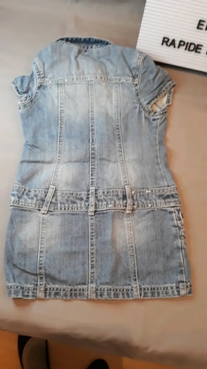 Robe en jeans 4/5 ans - photo numéro 4