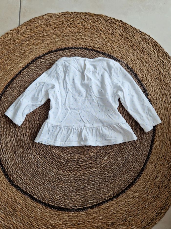 Jolie tee-shirt manches longues taille 12 mois - photo numéro 2