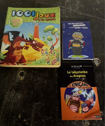 3 livres jeux 6 ans et plus