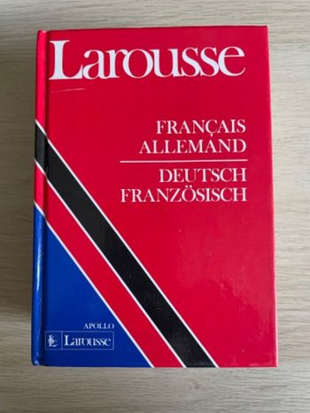 Dictionnaire Larousse couverture rigide Français - Allemand