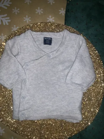 Brassière 0 mois grise kiabi naissance neuve