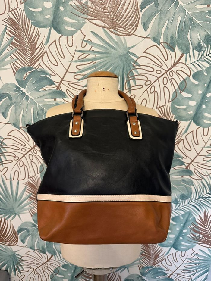 Sac besace Texto cuir