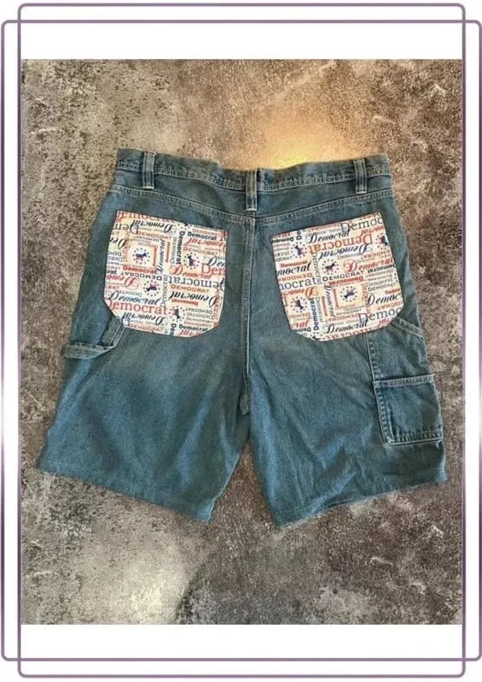 Short jean carpenter homme Democrat 36x36 Pantaloncini carpentiere uomo Zimmermannsshorts Herren