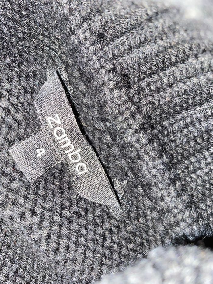 Pull noir torsades taille 4 Zamba - photo numéro 4