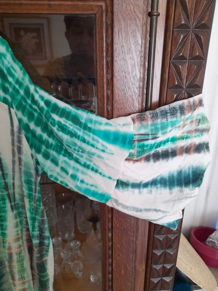 Robe longue plusieurs tons de vert - photo numéro 4