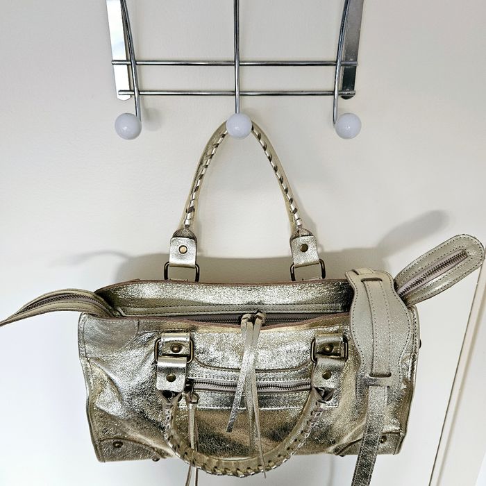🇮🇹Grand Sac a main 100% Cuir D'orée avec Bandoulière🇮🇹 - photo numéro 4