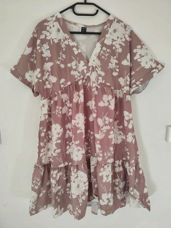 Robe fleurie rose été légère