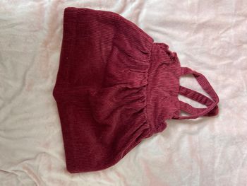 Robe velours bordeaux