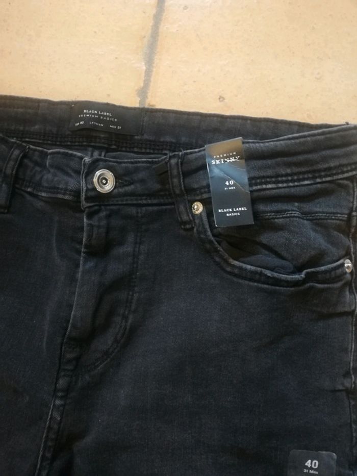 Jean noir skinny Lefties S - photo numéro 3