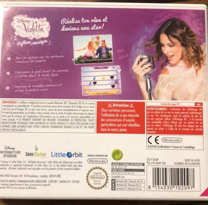 Jeu 3DS violetta - photo numéro 2