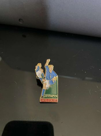 Pin’s Vintage Jean Pierre Papin Foof Onze d'or 1991