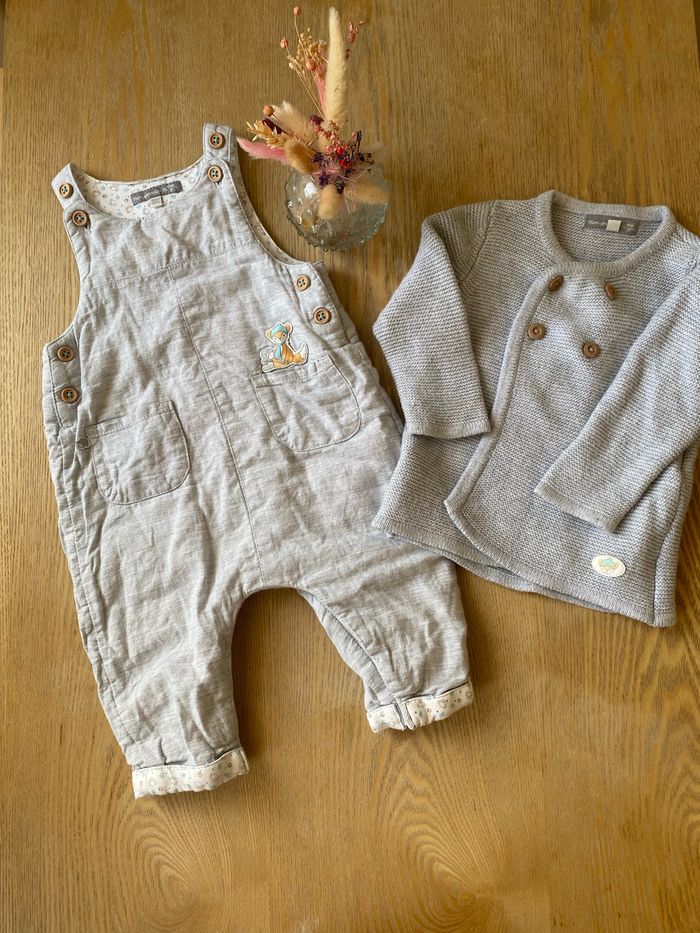 Ensemble salopette gilet mon premier major