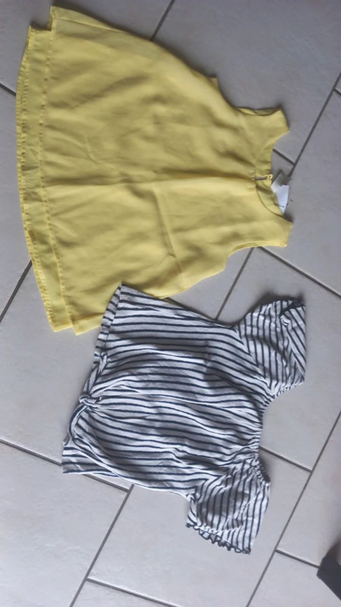 Lot de 2 hauts fille 7 / 8 ans lefties tbe