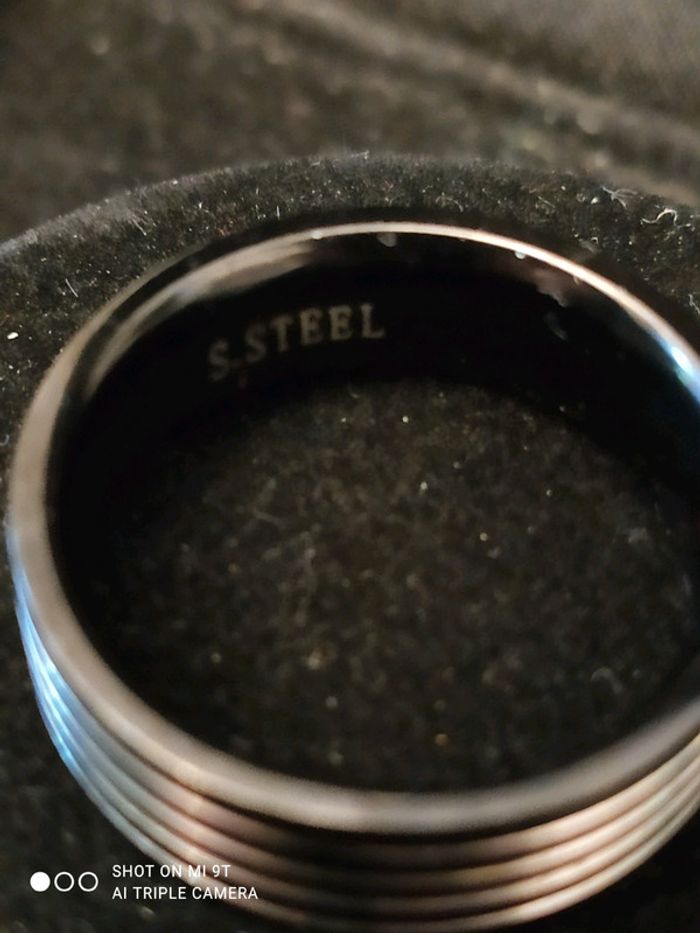 Bague Acier T 60 - photo numéro 4