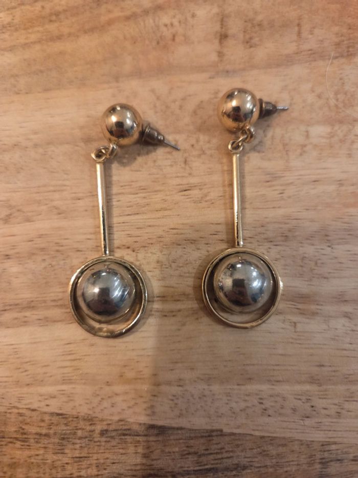 Lot 6 paires boucles d’oreilles fantaisie (argentées + dorées) - photo numéro 14