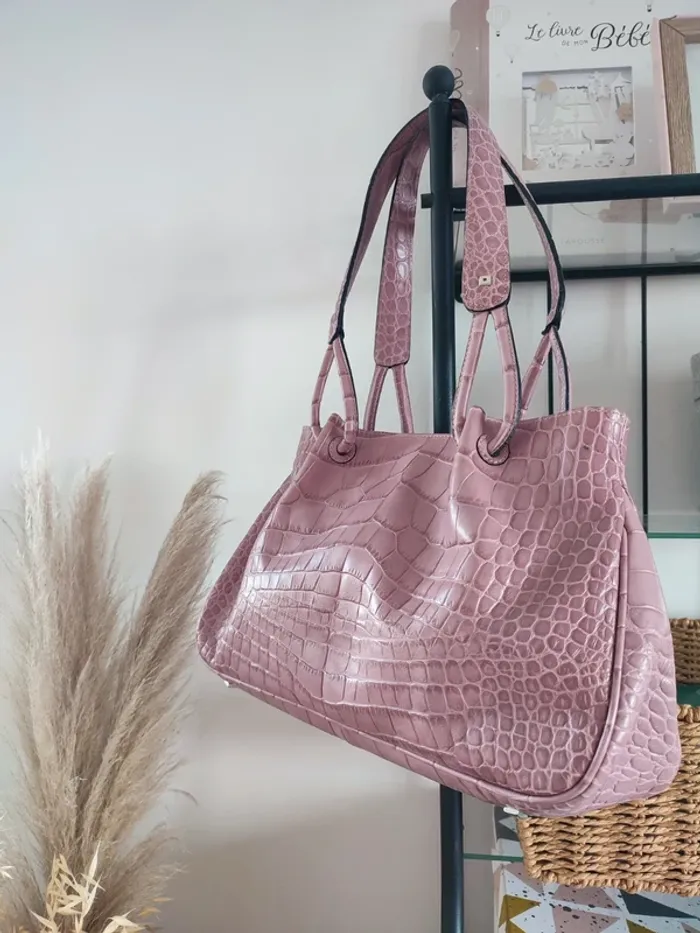 Sac à main Le Tanneur Lila Croco