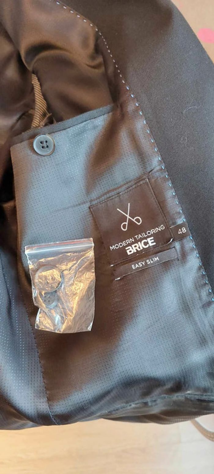 Très belle veste/blazer homme Brice easy slim noire 48 excellent état - photo numéro 5