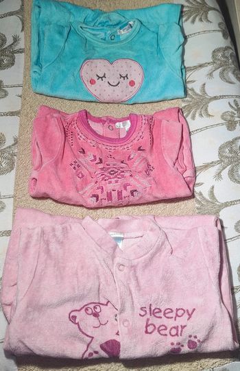 Lot pyjamas bébé fille