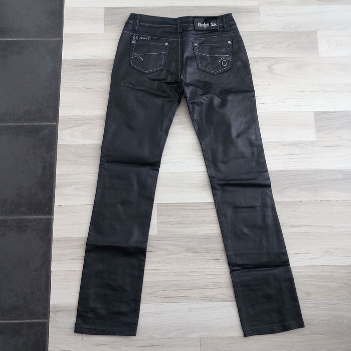Jean femme noir SK Jean taille M - photo numéro 7