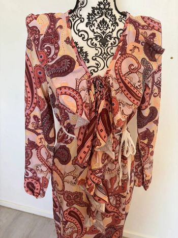 Robe d’été style bohème à manches longues