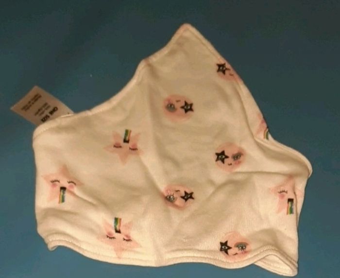 Foutoir bavoir bave blanc rose - photo numéro 1