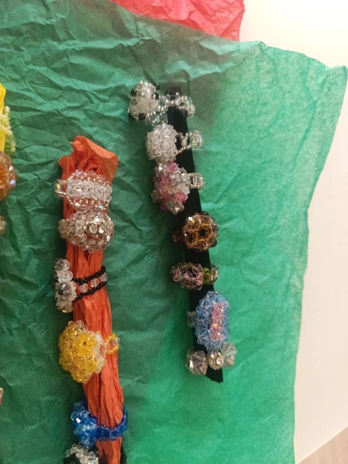 Bagues, pendentifs, collier perles de Swarovski - photo numéro 2