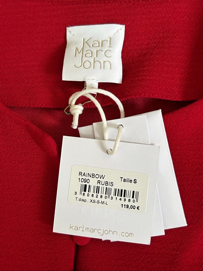 Robe rouge neuve à manches longues Karl Marc John taille S (valeur 119€) - photo numéro 9