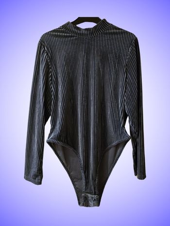 Body Bleu Gris Taille 46 XXXL Shein