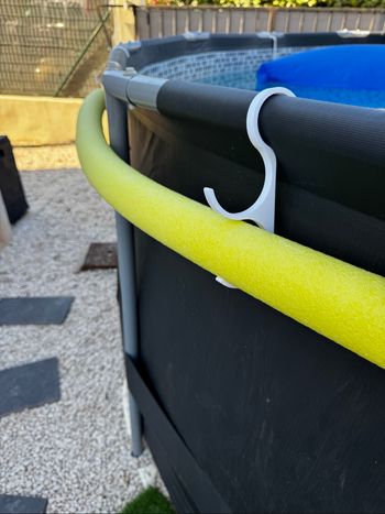 Lot de 2 porte frite mousse blanc,  pour piscine INTEX