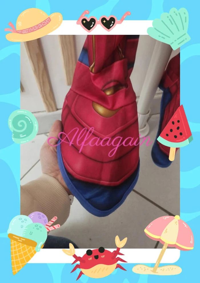 Déguisement capitaine Marvel 7/8ans - photo numéro 11