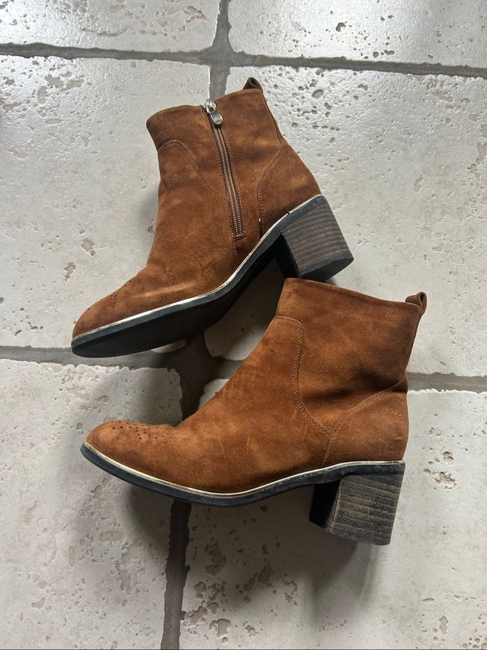Bottines marron Camaïeu