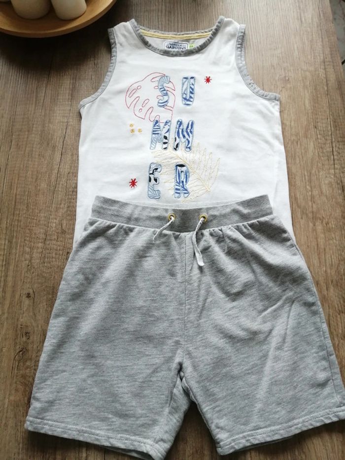 Ensemble garçon short et débardeur