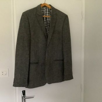 Veste  grise chinée taille 52