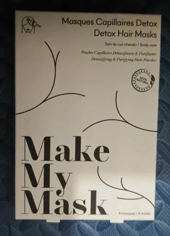 Make My Mask - 4 Masques Capillaires Detox - 100% Naturel